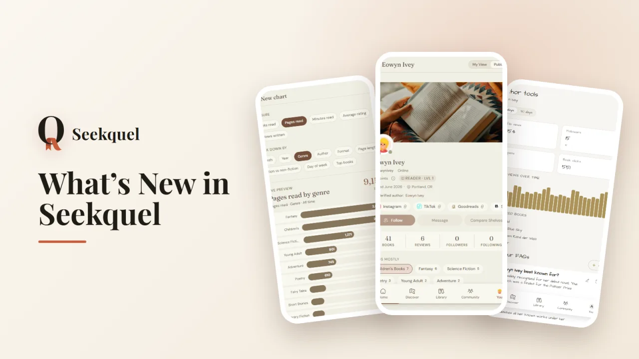 What's New in Seekquel: Chart Builder, New Themes, a Redesigned Profile, and the Author Toolbox
